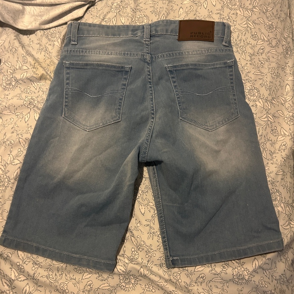 Light Wash Denim Shorts - Picture 2 of 4